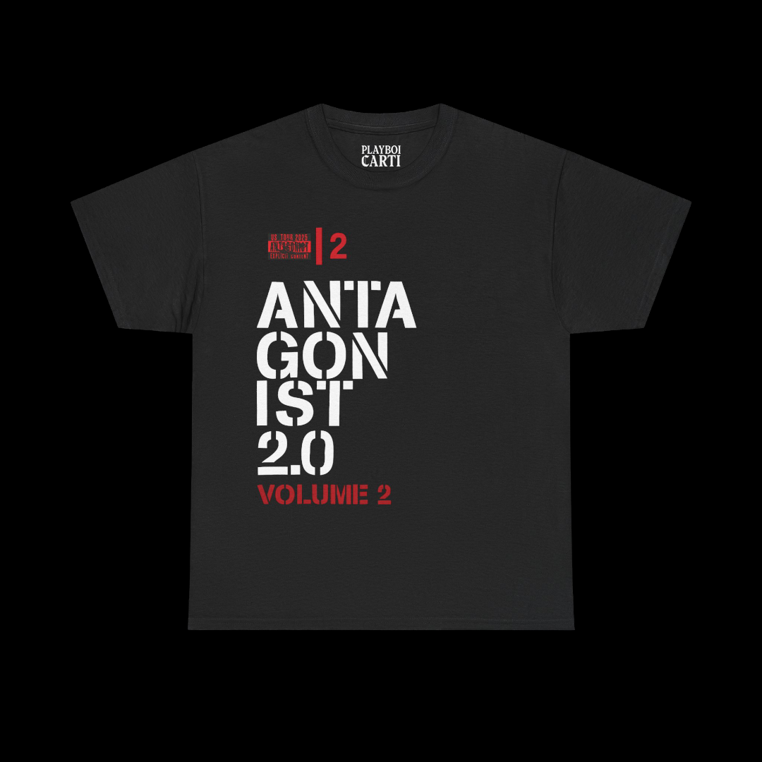 Playboi Carti Merch - Antagonist Volume 2 Black Tee